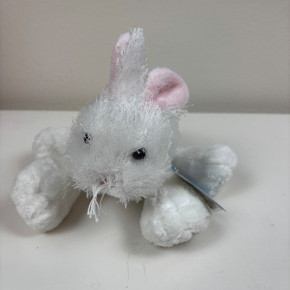 Ganz Webkinz Rabbit White Plush Stuffed Animal HM078 with Unused Code Tag
